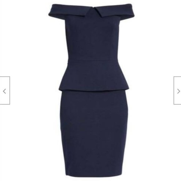 TED BAKER Bardot Off Shoulder Peplum Dress - Picture 8 of 12